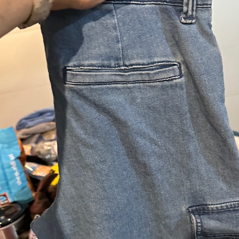 Sofia By Sofia Vergara Light Blue Cargo Jeans - image 5